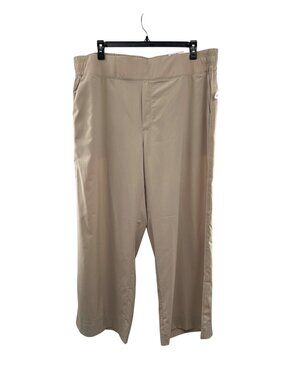Old Navy Stretchtech Wide Leg Pants Womens 2X Khaki NEW Comfort Travel